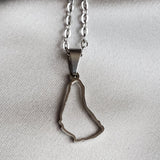 Barbados Outline Map Pendant - Iṣura