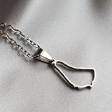Barbados Outline Map Pendant - Iṣura