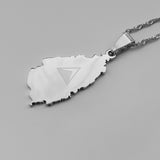 St Lucia Flag Pendant - Iṣura