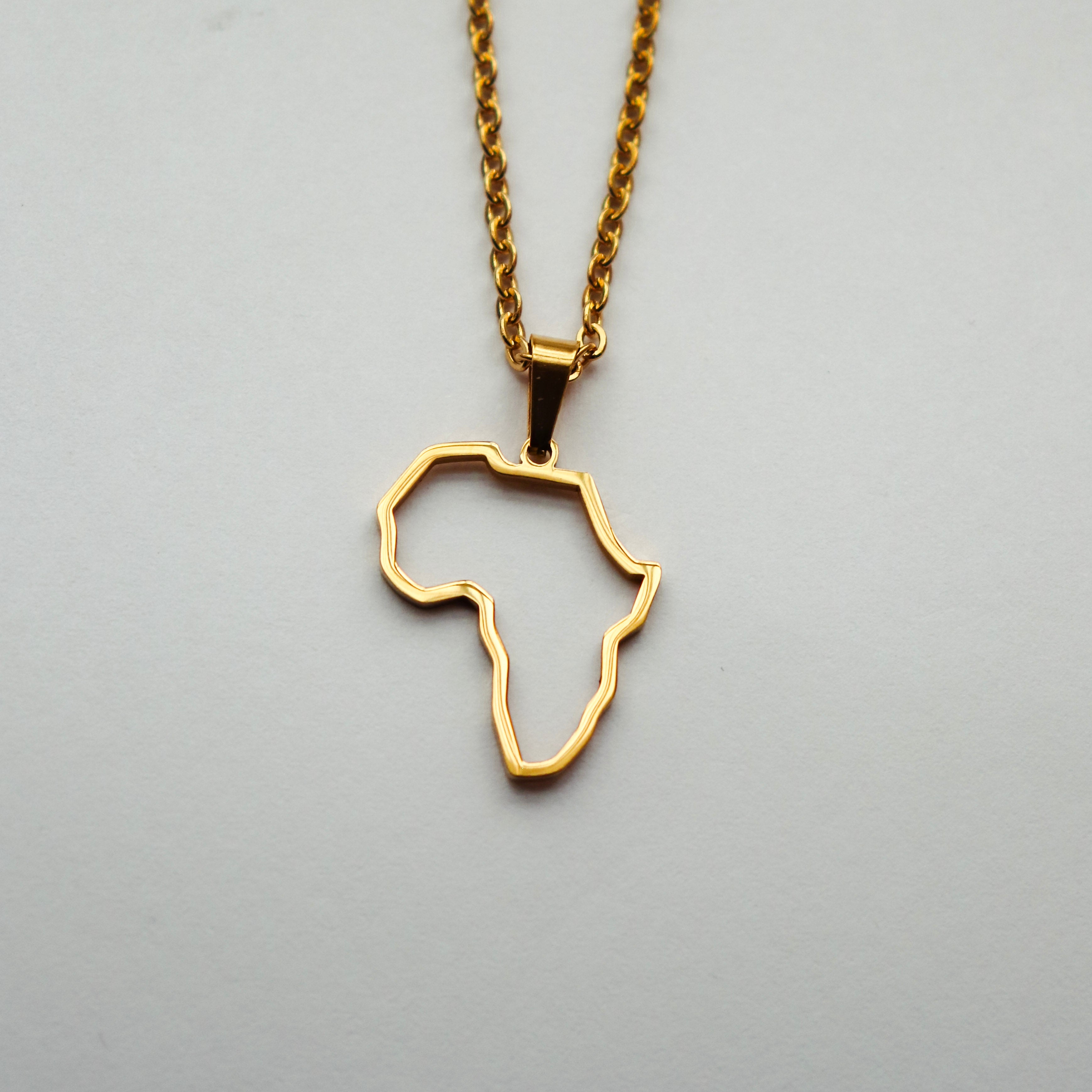Africa Outline Pendant - Iṣura