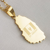 St Vincent Flag Pendant - Iṣura