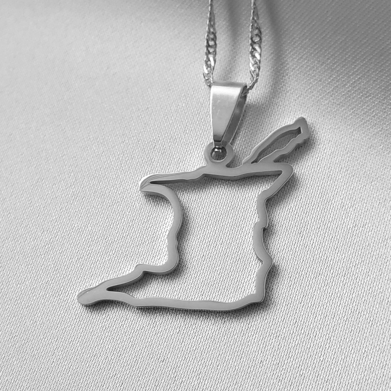 Trinidad and Tobago Outline Silver