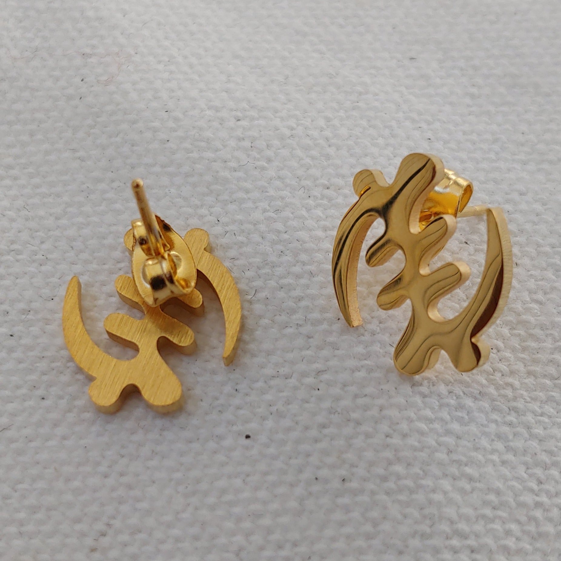 Small Gye Nyame Stud Earrings - Iṣura
