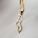 Malawi Outline Map Pendant - Iṣura