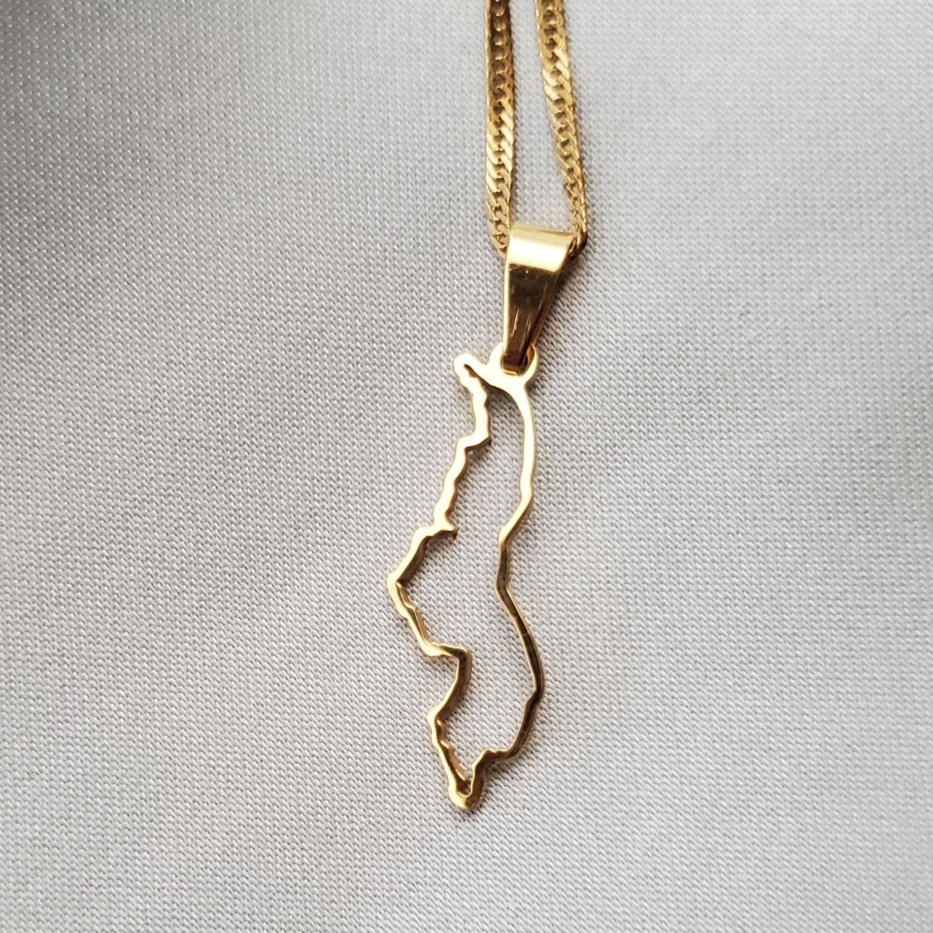 Malawi Outline Map Pendant - Iṣura