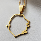 Sierra Leone Outline Pendant - Iṣura