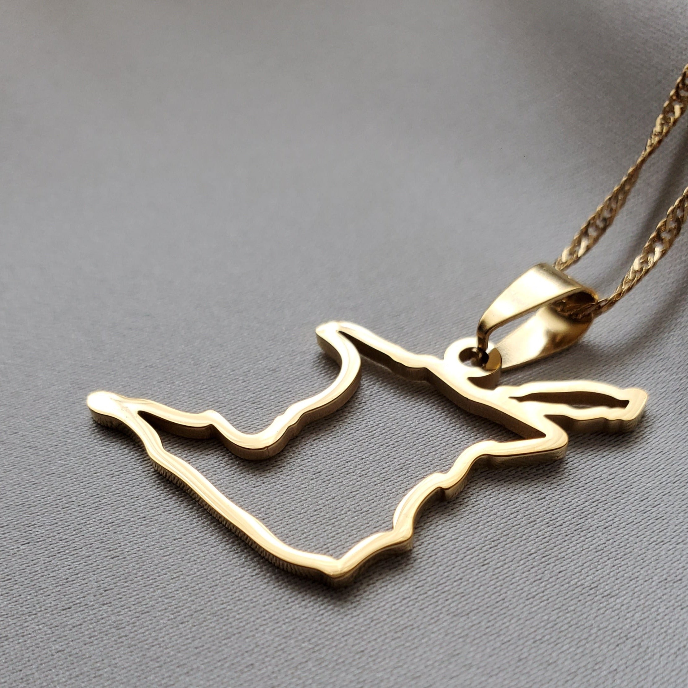 Trinidad & Tobago Outline Map Pendant - Iṣura