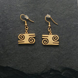 Kwatakye Atiko Drop Earrings - Iṣura