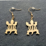 Denkyem Drop Earrings - Iṣura