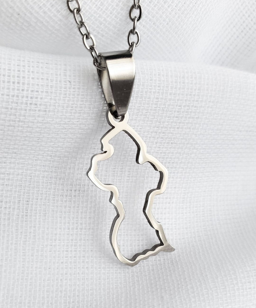 Guyana Outline Map Pendant