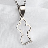 Guyana Outline Map Pendant