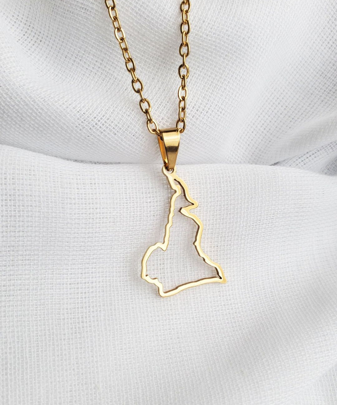 Cameroon Outline Pendant