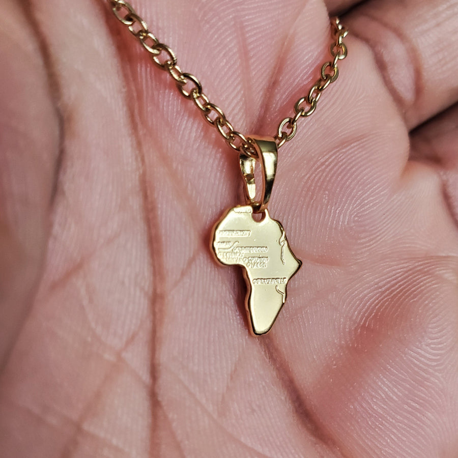 Mini Africa Motherland Pendant - Iṣura