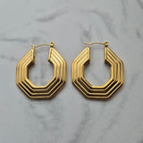 Desta Hoop Earrings - Iṣura