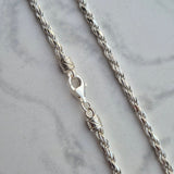 925 Sterling Silver 3.8mm Rope Chain