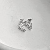 Small Africa Outline Stud Earrings - Iṣura