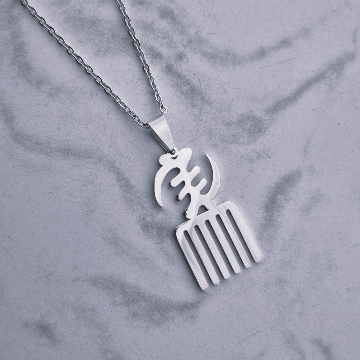 Gye Nyame Duafe Necklace
