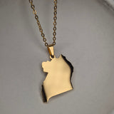 Uganda Map Pendant