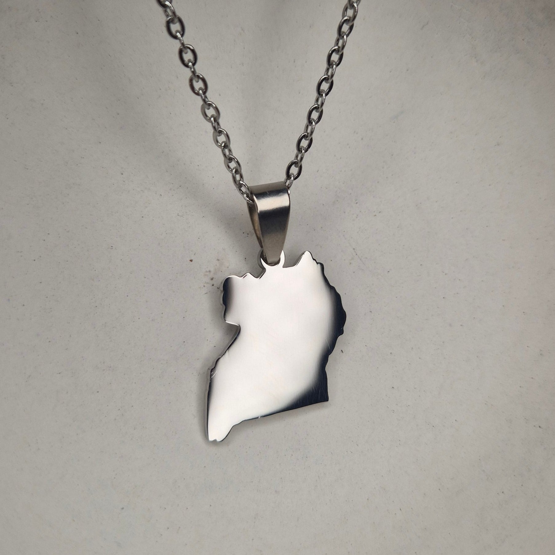 Uganda Map Pendant