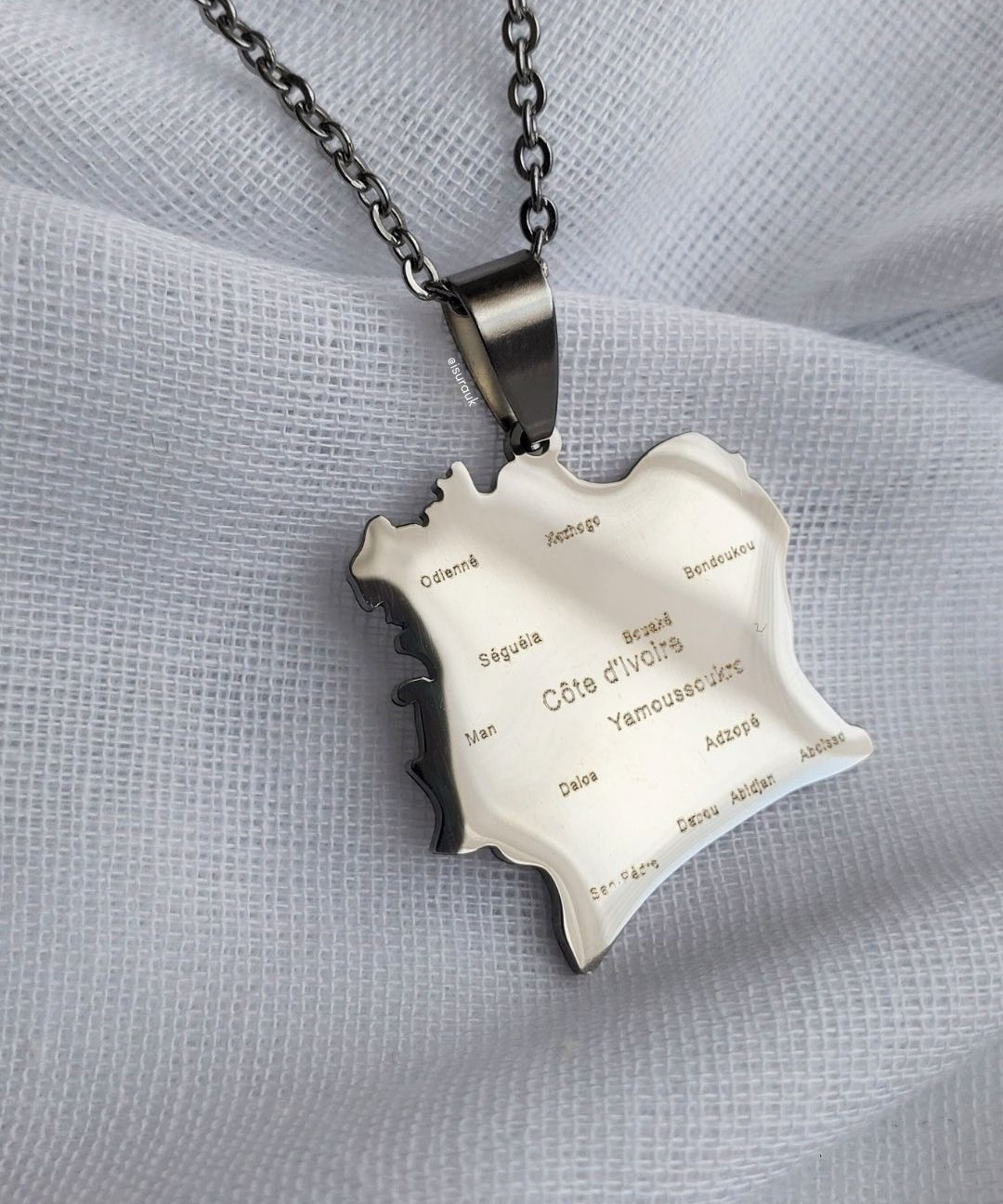 Ivory Coast [Cote d'Ivoire] City Pendant