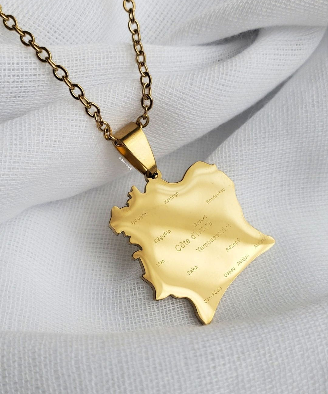 Ivory Coast [Cote d'Ivoire] City Pendant