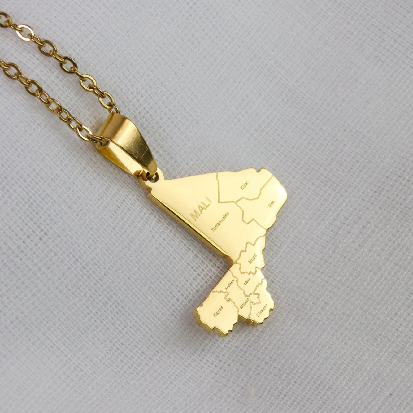 Mali City Map Pendant - Iṣura