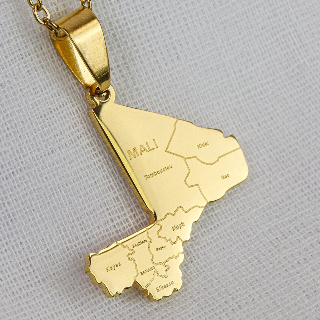Mali City Map Pendant - Iṣura