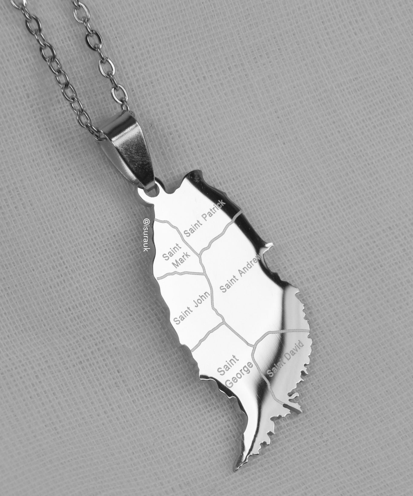 Grenada City Map Pendant