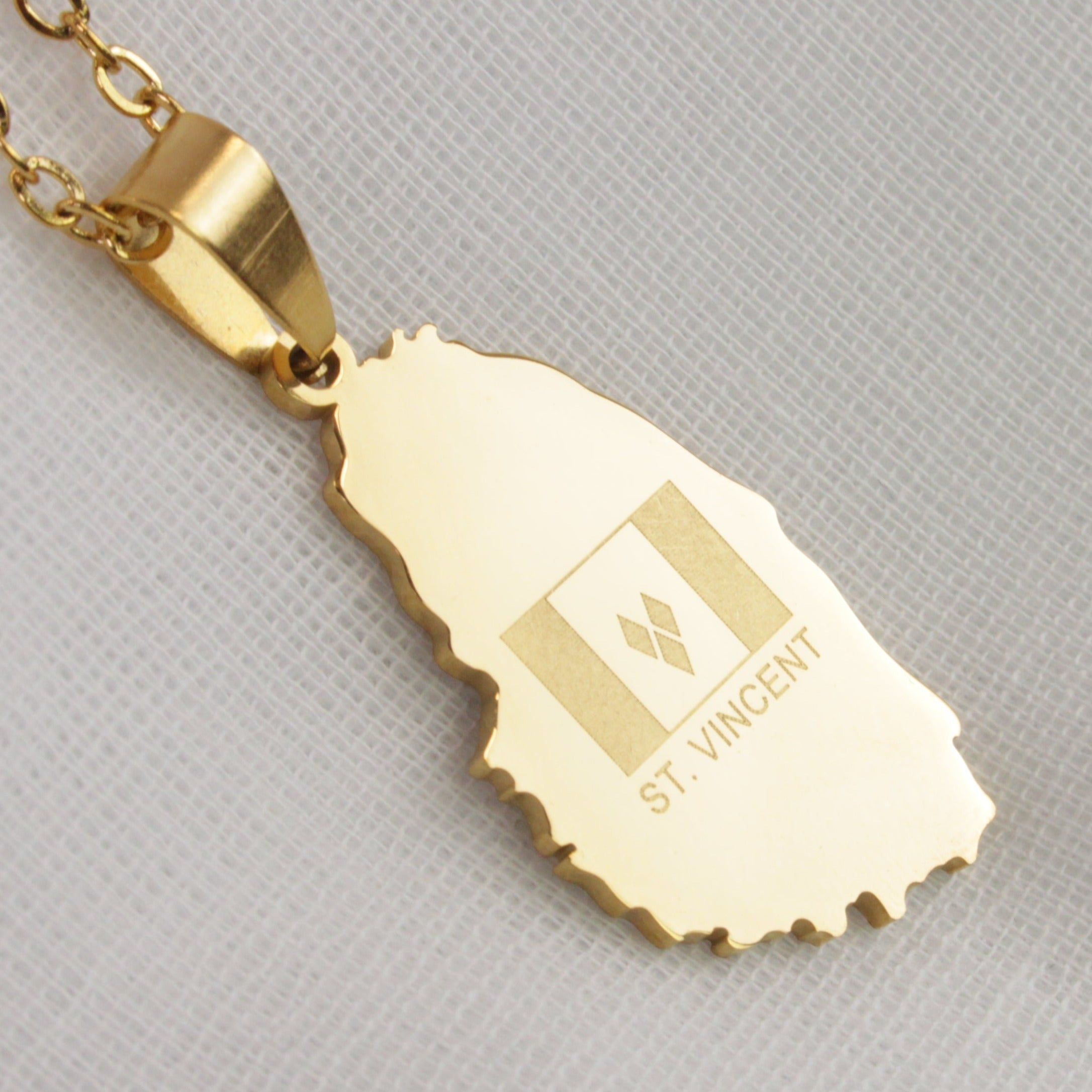 St Vincent Flag Pendant - Iṣura