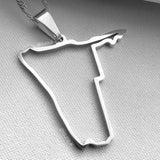 Namibia Outline Pendant - Iṣura