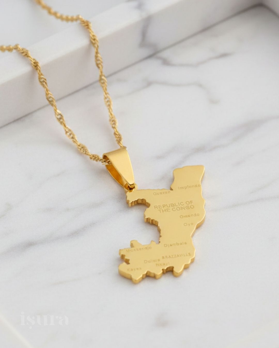 Congo Brazaville City Pendant - Iṣura