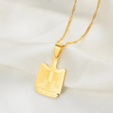 Egypt Eagle Coat of Arms Pendant - Iṣura