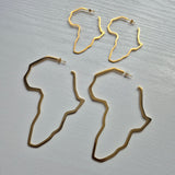 Africa Outline Earrings - Iṣura
