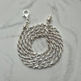 925 Sterling Silver 3.8mm Rope Chain