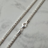 925 Sterling Silver 2.7mm Spiga Chain