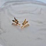 Barbados Trident Stud Earrings - Iṣura