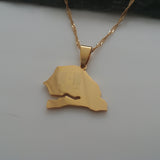 Senegal Flag Map Pendant - Iṣura