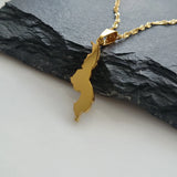 Malawi Map Pendant - Iṣura