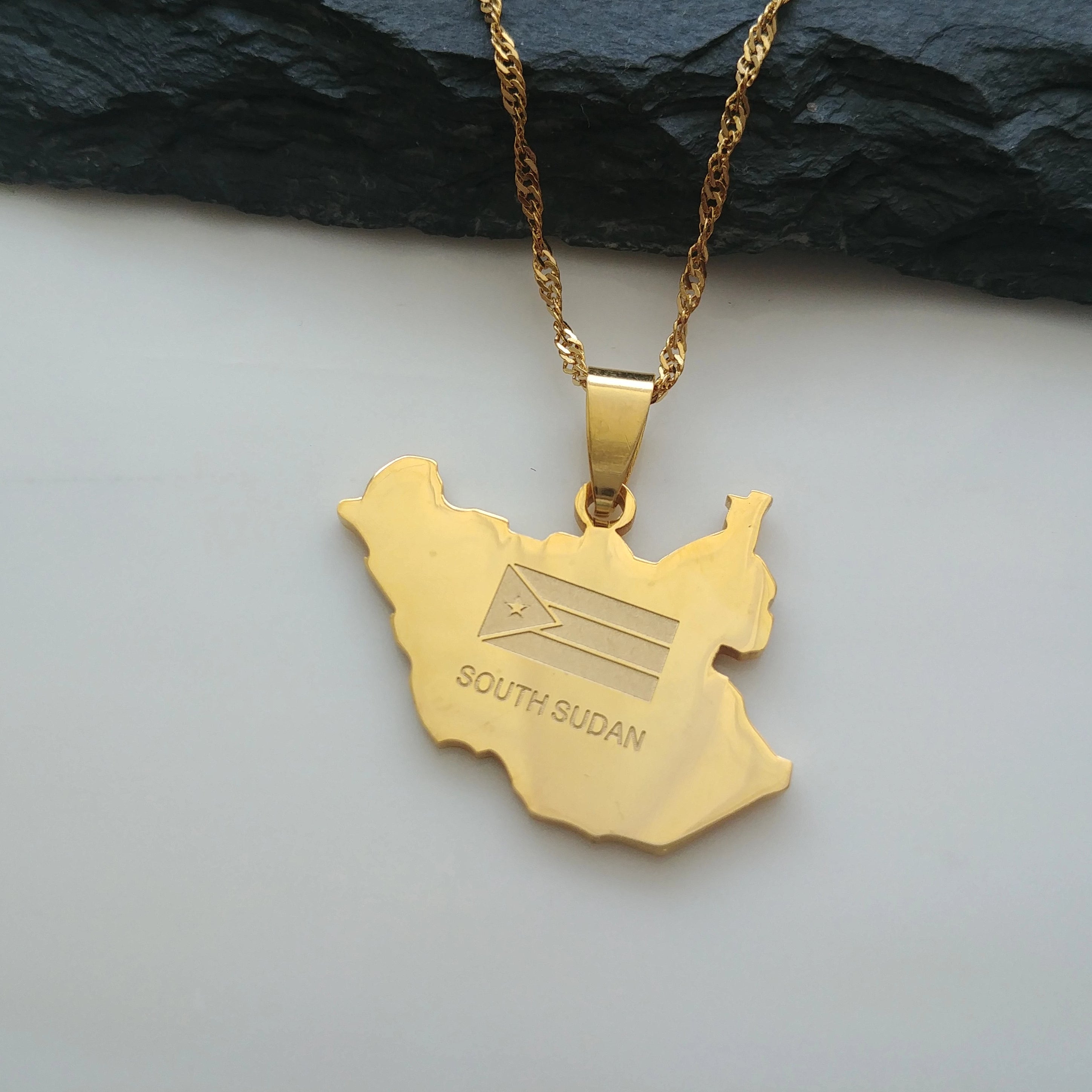 South Sudan Flag Pendant - Iṣura