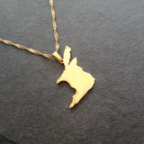 Trinidad & Tobago Plain Map Pendant - Iṣura