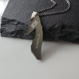 Somalia Map Pendant Silver - Iṣura