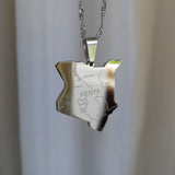 Kenya City Map Pendant - Iṣura