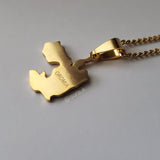 Ethiopia Oromia Map Pendant - Iṣura