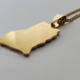 Ghana Plain Map Pendant - Iṣura