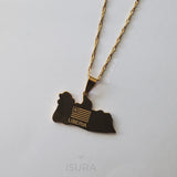 Liberia Flag Pendant - Iṣura