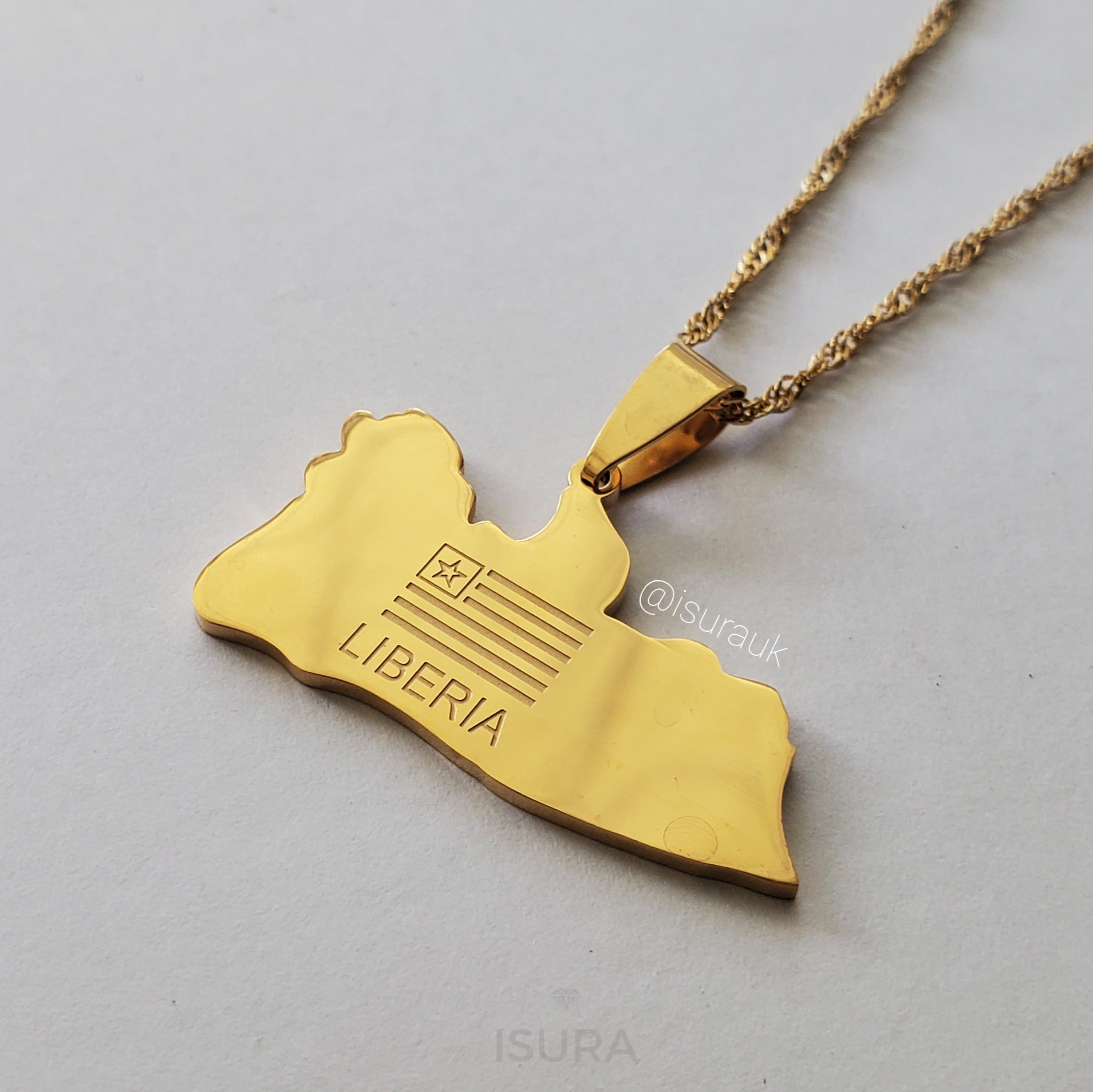 Liberia Flag Pendant - Iṣura