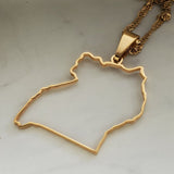 Uganda Outline Map Pendant - Iṣura