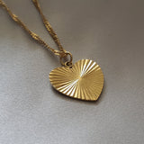 Serene Heart Necklace - Isura - Stainless Steel - Isura Jewellery