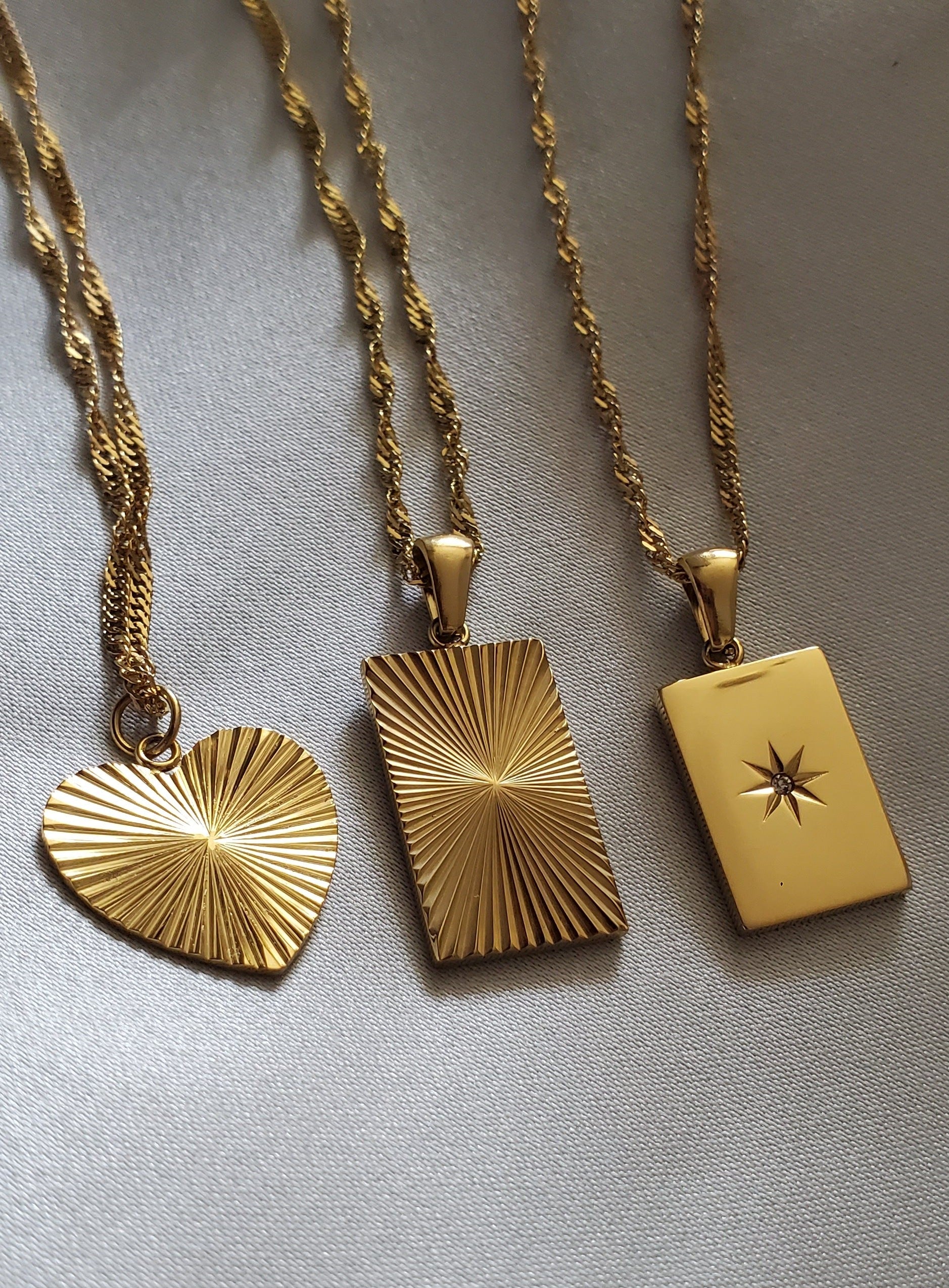 Estelle Pendant Necklace - Isura - Stainless Steel - Isura Jewellery