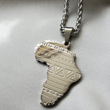 Tribal Africa Map Pendant - Iṣura